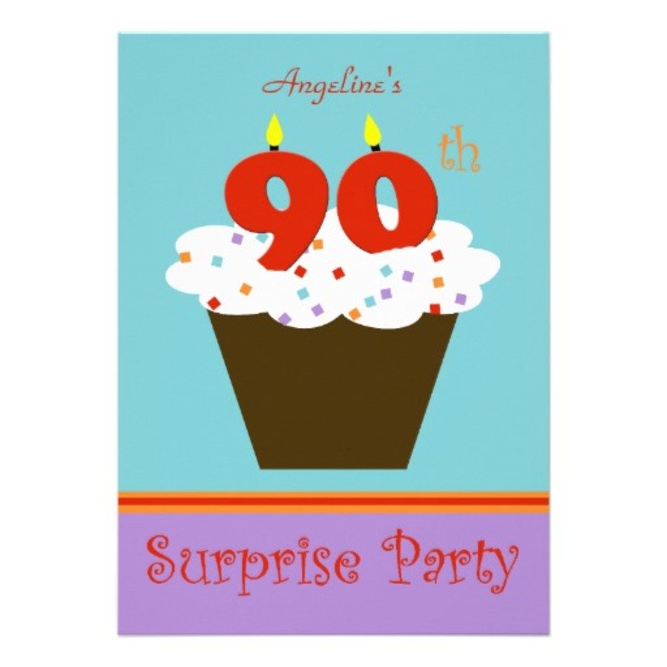 90th Birthday Party Invitations free image download