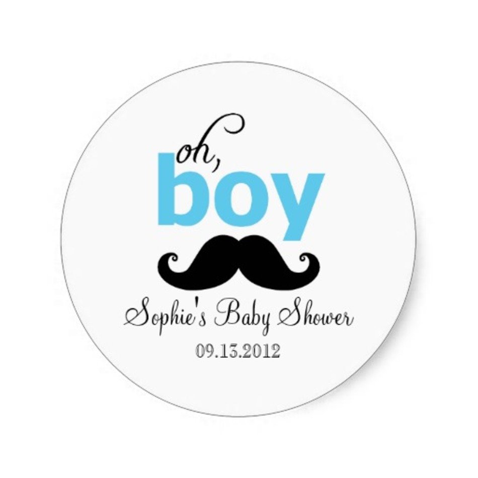 Mustache Boy Baby Shower