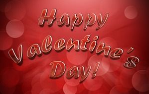 happy valentine's postcard drawing
