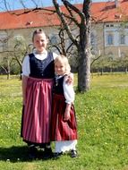 children in traditional costumes in bavaria