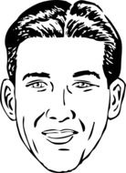portrait of a laughing man