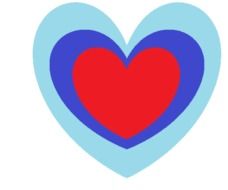 colorful hearts