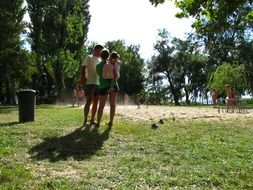 couple in love in park