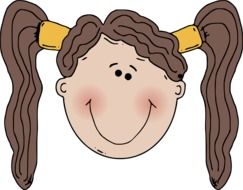 girl smiling drawing