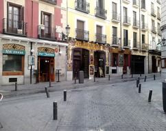 clean lovely street of madrid