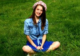 girl in funny hats