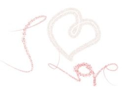 I love and heart drawing