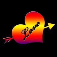 computer image of a broken heart