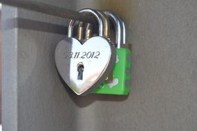 two romantic locks