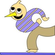 drawing cartoon man skating
