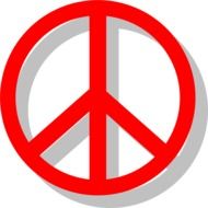 peace sign vector