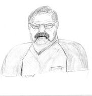 man pencil drawing