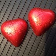 two red hearts