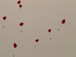 balloons against the sky