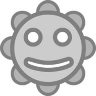 graphic image of a gray emoticon