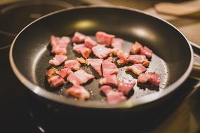 roasted bacon on a pan