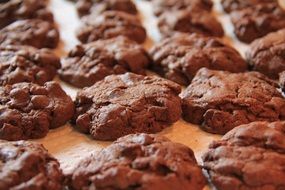 lots of chocolate cookies