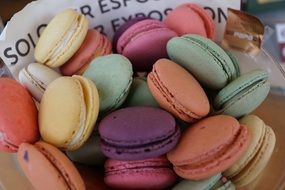 colorful French pastries