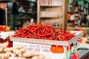 chili ,pepper, hot, spicy, red, basket