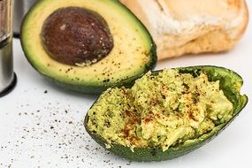 guacamole salad from avocado