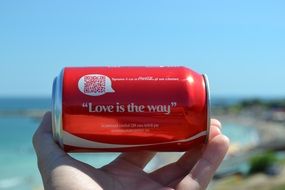 quote on a coca cola can