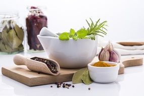 spices laid on the table ready for cooking