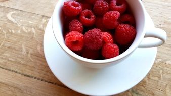 coffee mug filled to the brim with strawberries