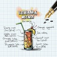 Recipe for bahama mama cocktail