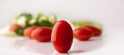 bright red grape tomatoes