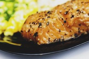 delicious salmon dish