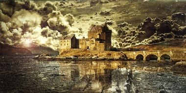 mystical scotland as a photomontage