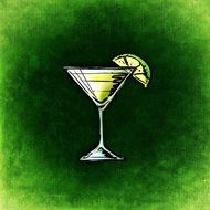 Drawing of Alcoholic cocktail