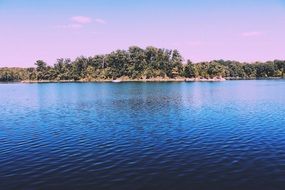 lake near the island