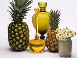 still life fruits and flower