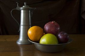 still life pewter