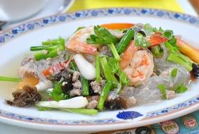 vermicelli salad, thailand cuisine