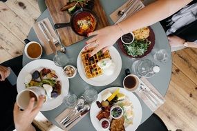 breakfast table