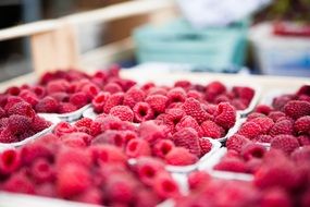 raspberry on a market stall