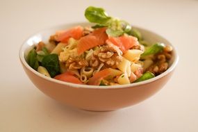 fresh salad in a white plate