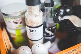 salt bottle in a kitchen