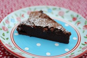 chocolate dessert on a plate