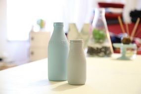 milk bottles