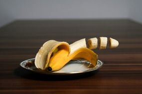 Photo of cut banana