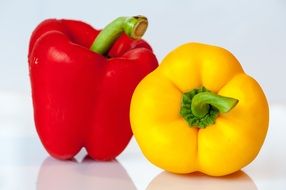 red and yellow pepper