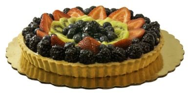 fruit pie on a plate