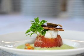 plate with beautiful food