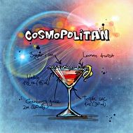 cosmopolitan cocktail for party