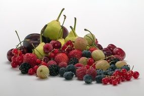 still life juicy and fresh berries