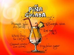 pina colada alcohol drink