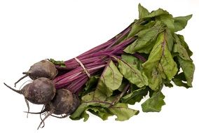 Isolated Organic beetroot